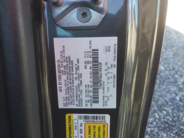 2018 FORD MUSTANG 1FA6P8TH6J5104539