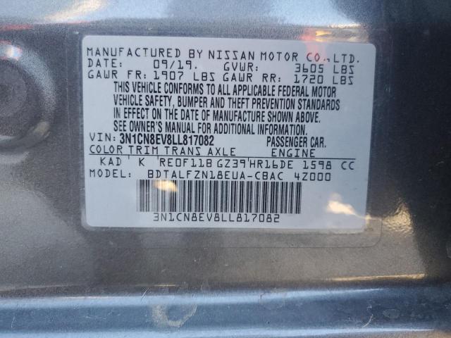 2020 NISSAN VERSA SV - 3N1CN8EV8LL817082