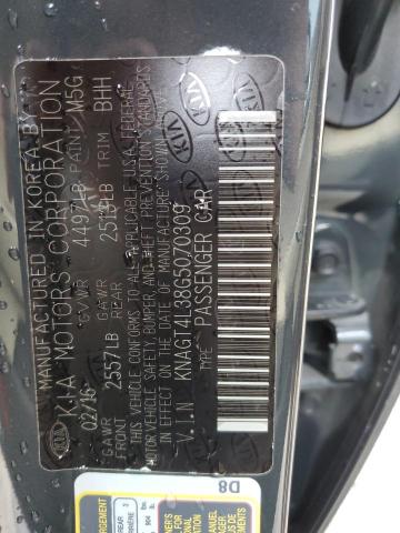 2016 KIA OPTIMA KNAGT4L38G5070309