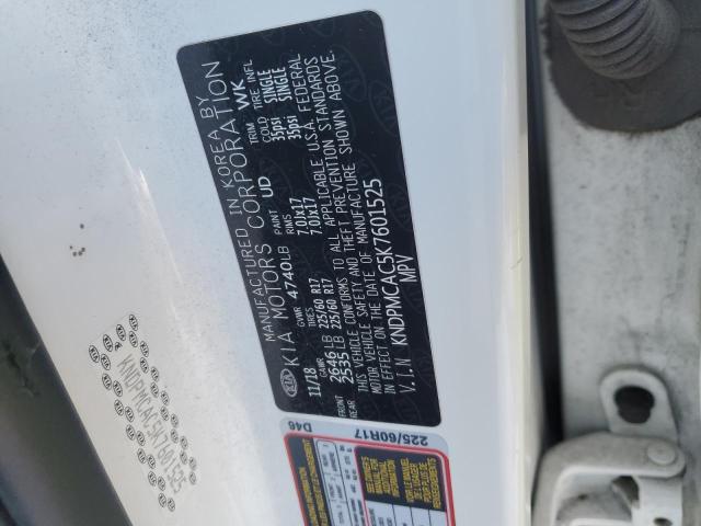 KNDPMCAC5K7601525 KIA Sportage Lx