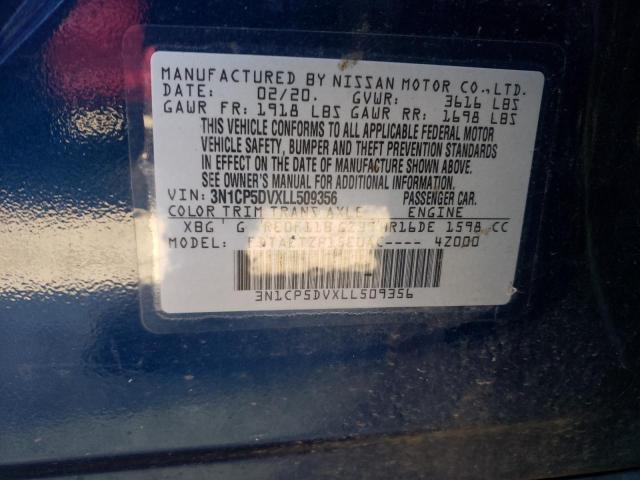 3N1CP5DVXLL509356 Nissan KICKS SR