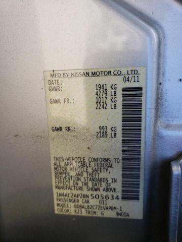 1N4AL2AP2BN505634 Nissan Altima Base