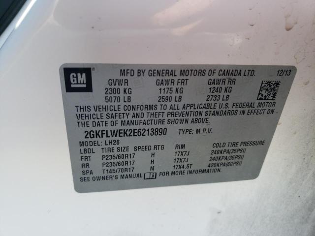 2GKFLWEK2E6213890 GMC Terrain Sle
