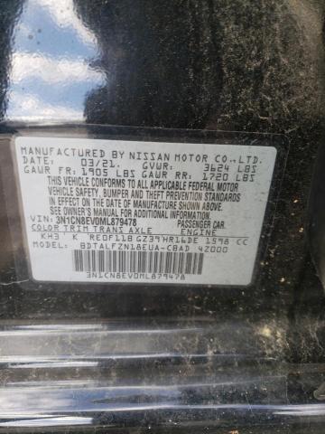 2021 NISSAN VERSA SV 3N1CN8EV0ML879478
