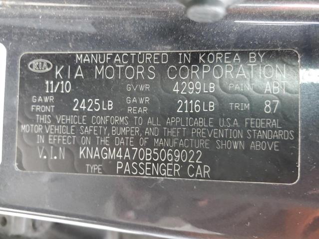 KNAGM4A70B5069022 KIA Optima