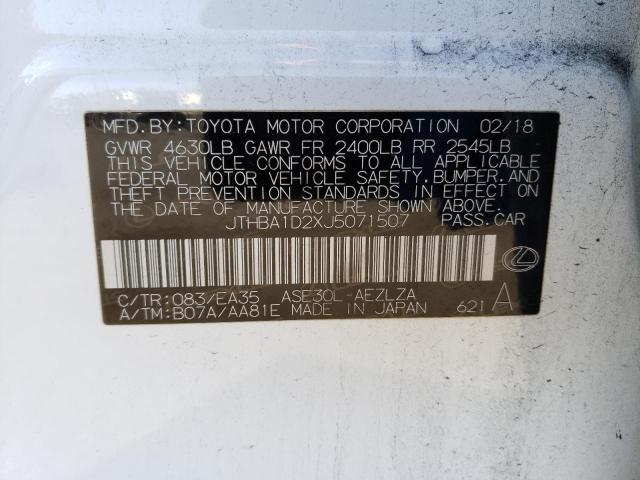 2018 LEXUS IS 300 - JTHBA1D2XJ5071507