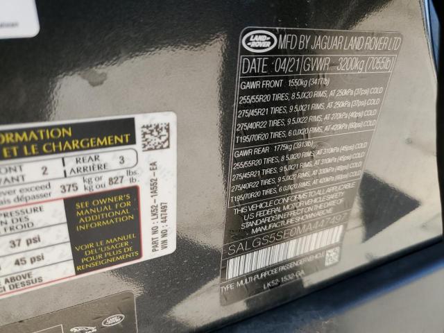 SALGS5SE0MA447497 Land Rover RANGEROVER