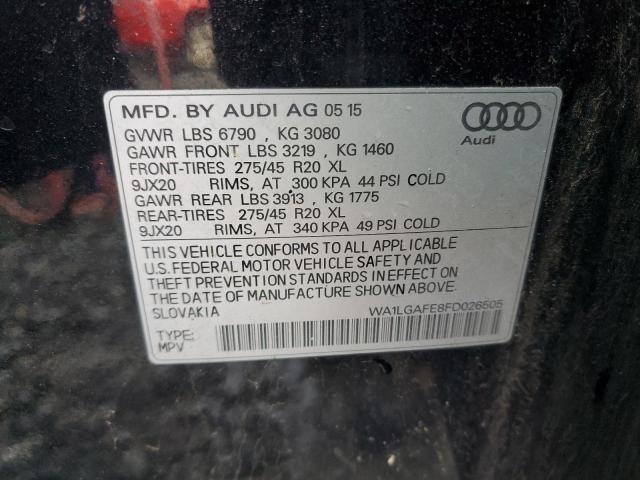 2015 AUDI Q7 PREMIUM WA1LGAFE8FD026505