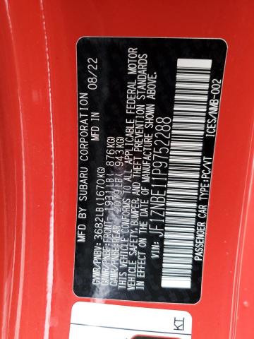 2023 TOYOTA GR 86 PREM JF1ZNBE11P9752288