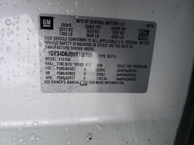 2017 CADILLAC ESCALADE P - 1GYS4DKJ8HR109768
