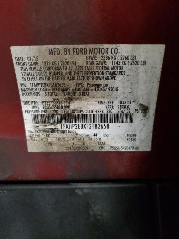 2015 FORD TAURUS SEL 1FAHP2E8XFG182658