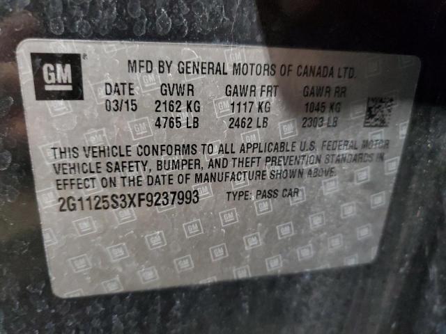 2015 CHEVROLET IMPALA LT - 2G1125S3XF9237993
