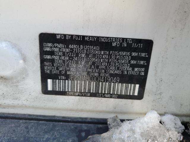 JF2SHABC0CH419049 Subaru Forester 2.5x