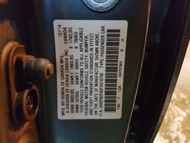 2015 HONDA CIVIC HF 2HGFB2F60FH516750