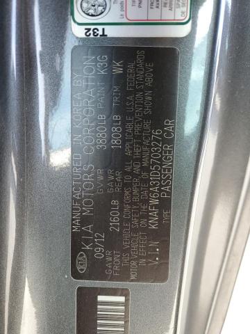 KNAFW6A31D5703276 KIA FORTE SX