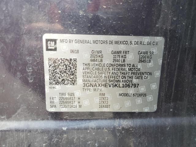 2019 CHEVROLET EQUINOX LS - 3GNAXHEV5KL106797