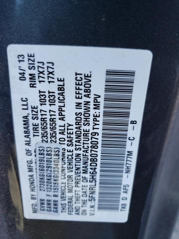 VIN 5FNRL5H64DB078079 2013 HONDA ODYSSEY no.14