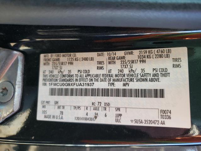 2015 FORD ESCAPE SE - 1FMCU0G9XFUA31937