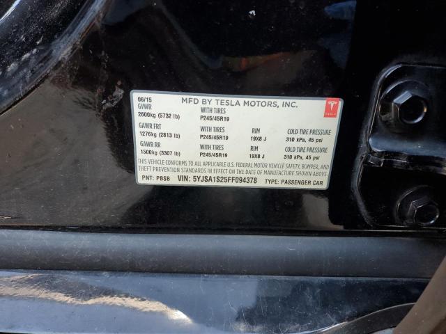 2015 TESLA MODEL S 70 - 5YJSA1S25FF094378