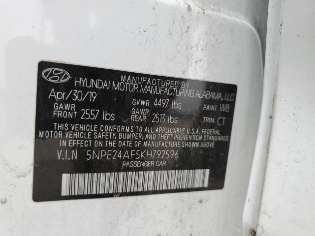 2019 HYUNDAI SONATA SE 5NPE24AF5KH792596