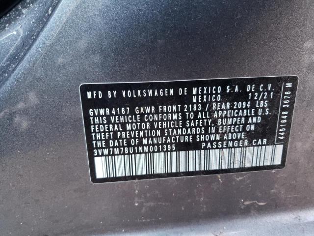 2022 VOLKSWAGEN JETTA SE 3VW7M7BU1NM001395