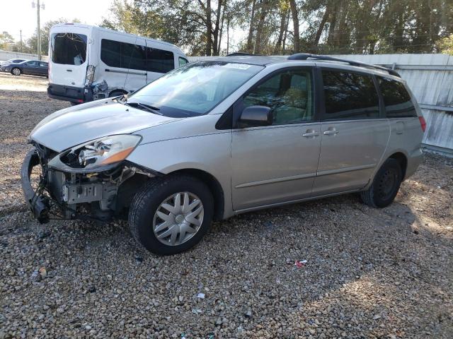 Salvage cars for sale from Copart Midway, FL: 2008 Toyota Sienna CE