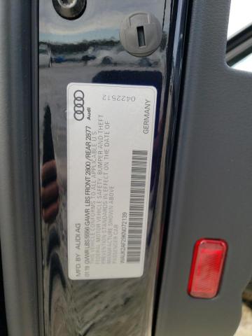 2019 AUDI A6 PREMIUM WAUK2AF29KN072139