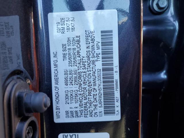 5J6RW2H57KL005032 Honda CR-V EX