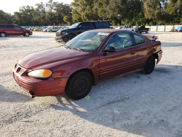 Salvage cars for sale from Copart Ocala, FL: 2002 Pontiac Grand AM SE1