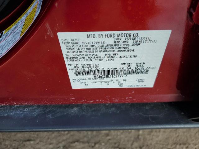 2020 FORD ECOSPORT S MAJ6S3GL1LC312956