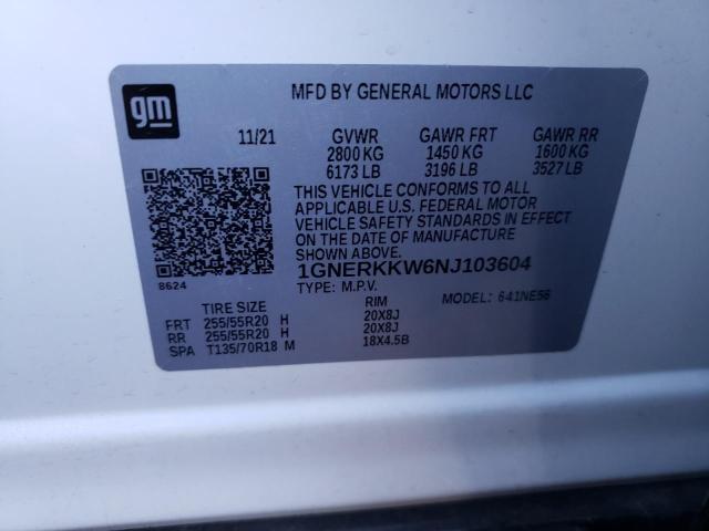 2022 CHEVROLET TRAVERSE P - 1GNERKKW6NJ103604