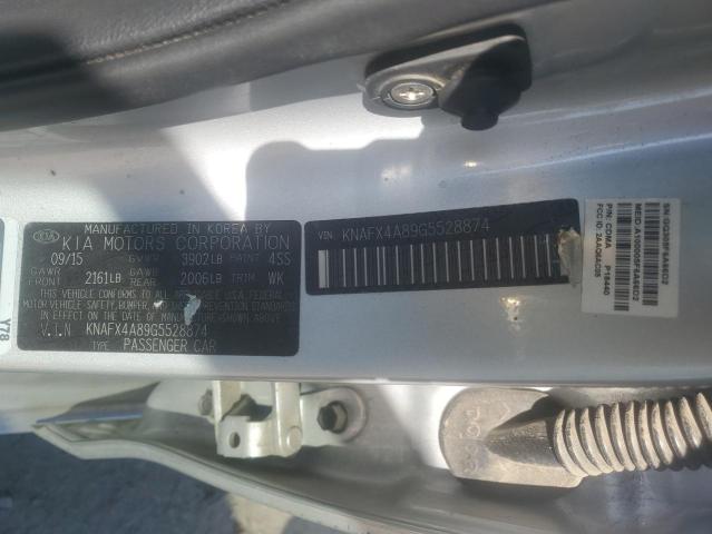 KNAFX4A89G5528874 KIA FORTE EX