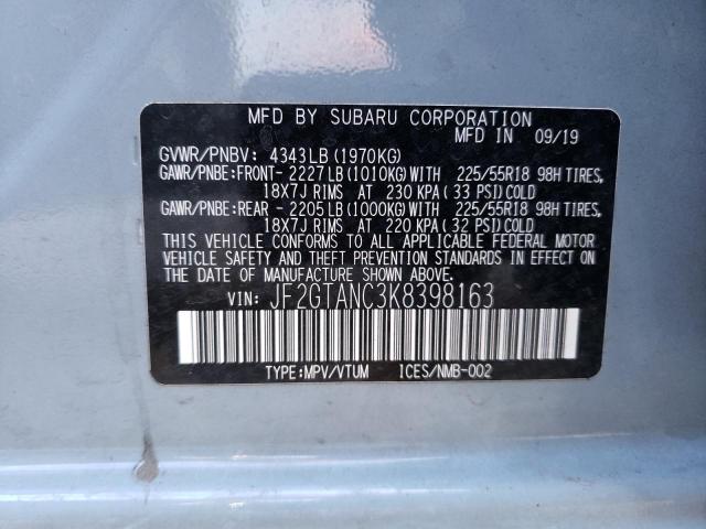 JF2GTANC3K8398163 Subaru Crosstrek Limited