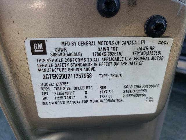 2GTEK69U211357968 GMC Sierra K1500 C3