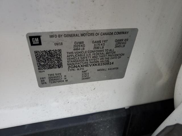 2019 CHEVROLET EQUINOX LS 2GNAXHEVXK6150914
