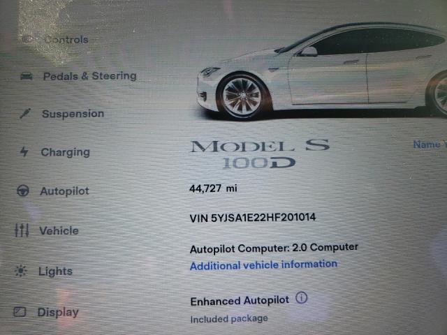 2017 TESLA MODEL S - 5YJSA1E22HF201014