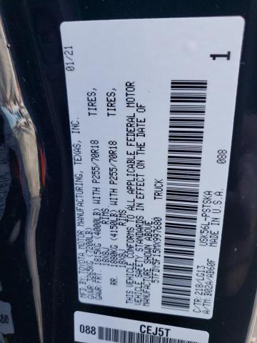 2021 TOYOTA TUNDRA CRE - 5TFDY5F15MX997680