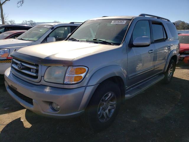 Salvage cars for sale from Copart San Martin, CA: 2004 Toyota Sequoia LI