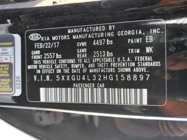 2017 KIA OPTIMA EX - 5XXGU4L32HG158897