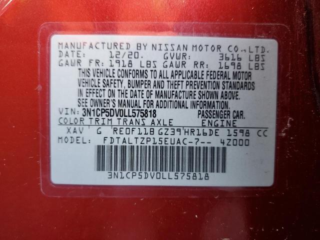 2020 NISSAN KICKS SR - 3N1CP5DV0LL575818