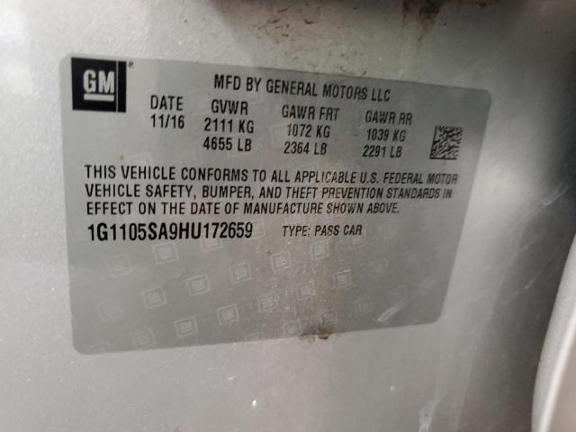 2017 CHEVROLET IMPALA LT - 1G1105SA9HU172659