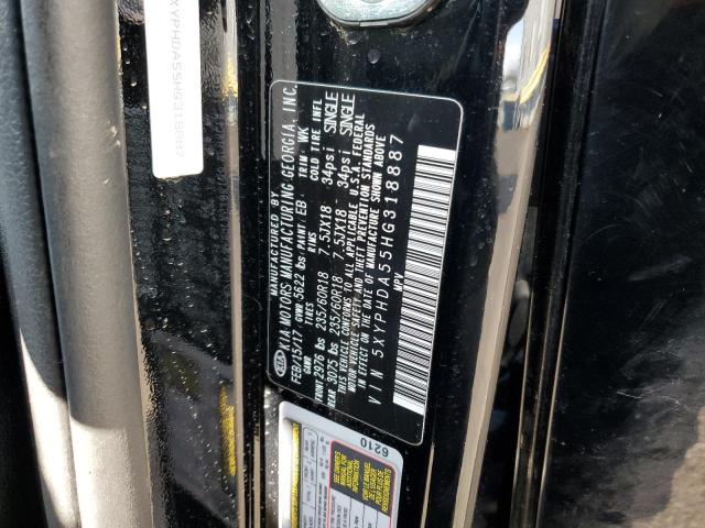 5XYPHDA55HG318887 KIA SORENTO EX