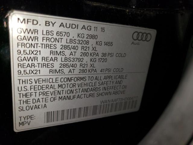 2017 AUDI Q7 PRESTIG - WA1VAAF73HD004717