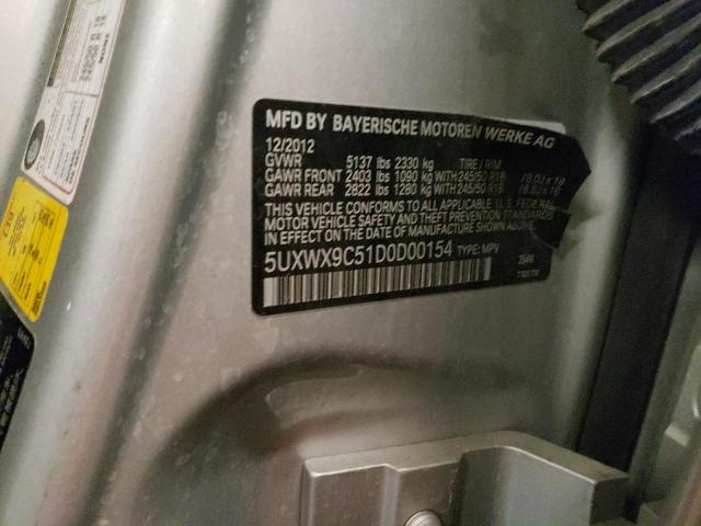 5UXWX9C51D0D00154 BMW X3 Xdrive28i