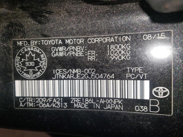 2016 TOYOTA SCION IM - JTNKARJE2GJ504764