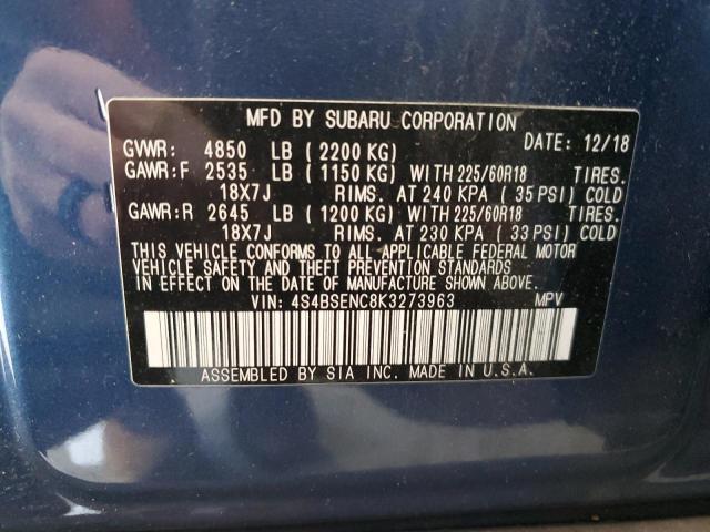 4S4BSENC8K3273963 Subaru Outback 3.6r Limited