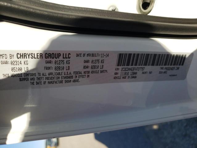 2015 DODGE CHARGER SX - 2C3CDXHG3FH727797