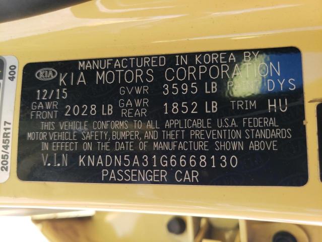 2016 KIA RIO EX - KNADN5A31G6668130