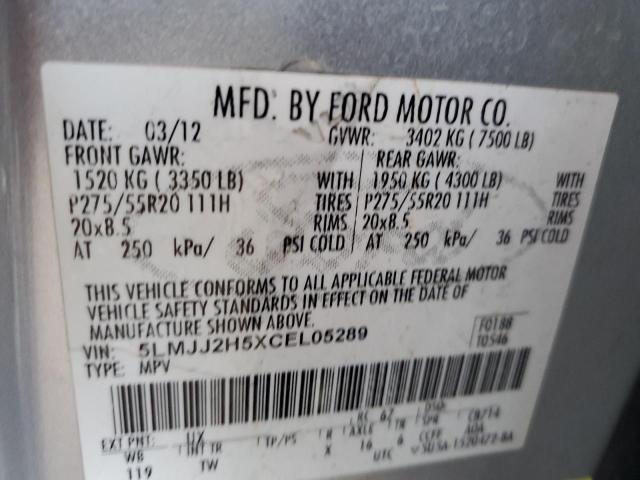 5LMJJ2H5XCEL05289 Lincoln Navigator