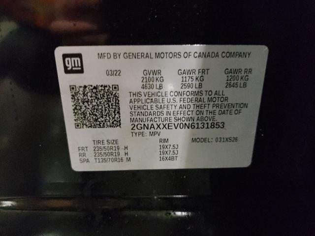 2022 CHEVROLET EQUINOX PR - 2GNAXXEV0N6131853